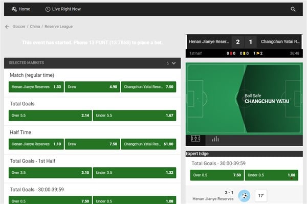 Unibet Aus Live Betting